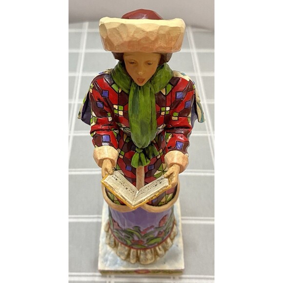 Jim Shore WOMAN CAROLER 2006 Here We Come Figurine 4005327 Heartwood Creek - Picture 6 of 10
